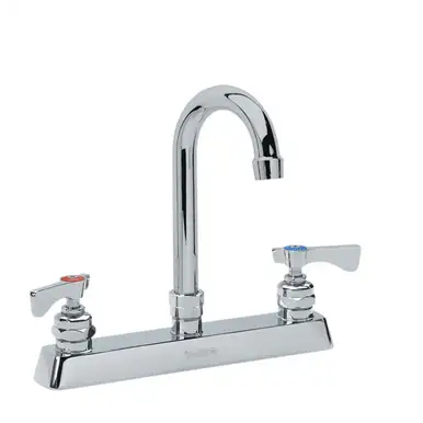 Krowne 15-502L - Royal Series 8" Center Deck Mount Faucet, 8-1/2" Gooseneck Spout, Low Lead