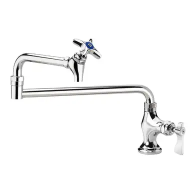 Krowne 16-162L - Royal Series Deck Mount Pot Filler Faucet, 18" Jointed Spout, Low Lead