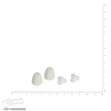 American Standard 7381148-200.0200a Bolt Cap Kit Ez Install Toilets-White