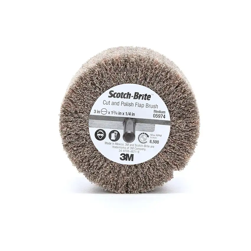 3M 3" Medium Scotch-Brite Flap Brush