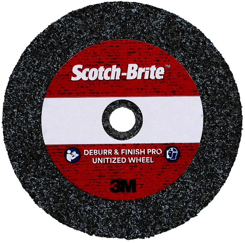 3M 2" Medium Grade Ceramic Scotch-Brite Deburr And Finish Unitized Wheel