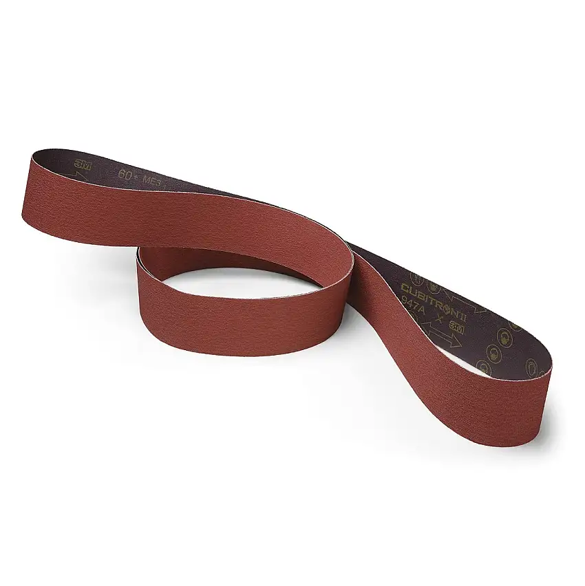 3M 1" W X 72" L Cubitron ll 947A 80+ Grit Precision Shaped Ceramic Abrasive Belt
