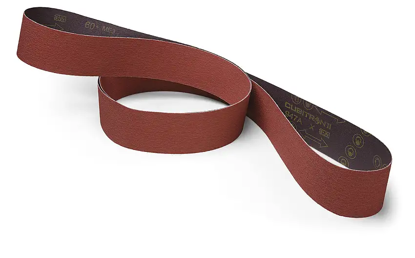 3M 1" W X 11" L Cubitron ll 947A 80+ Grit Precision Shaped Ceramic Abrasive Belt