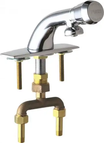 Chicago Faucets 844-665PSHABCP Deck-Mounted Metering Sink Faucet