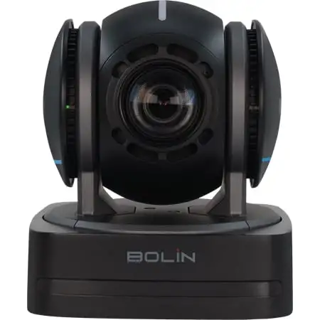 Bolin D2-210H Dante AV-H H.264 AV-over-IP PTZ FHD Camera with 10x Zoom - HDMI/IP/USB2.0 - 12VDC/POE+ - Black