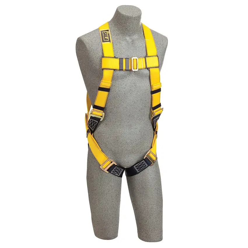 3M DBISALA 2X Delta Full BodyVest Style Harness With Back DRing And Parachute Buckle Leg Strap