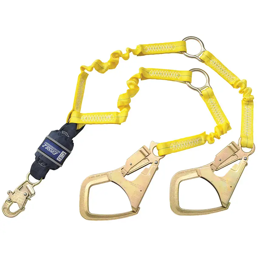 3M DBISALA Force2 HiVis Elastic 100 TieOff Shock Absorbing Lanyard 1246152