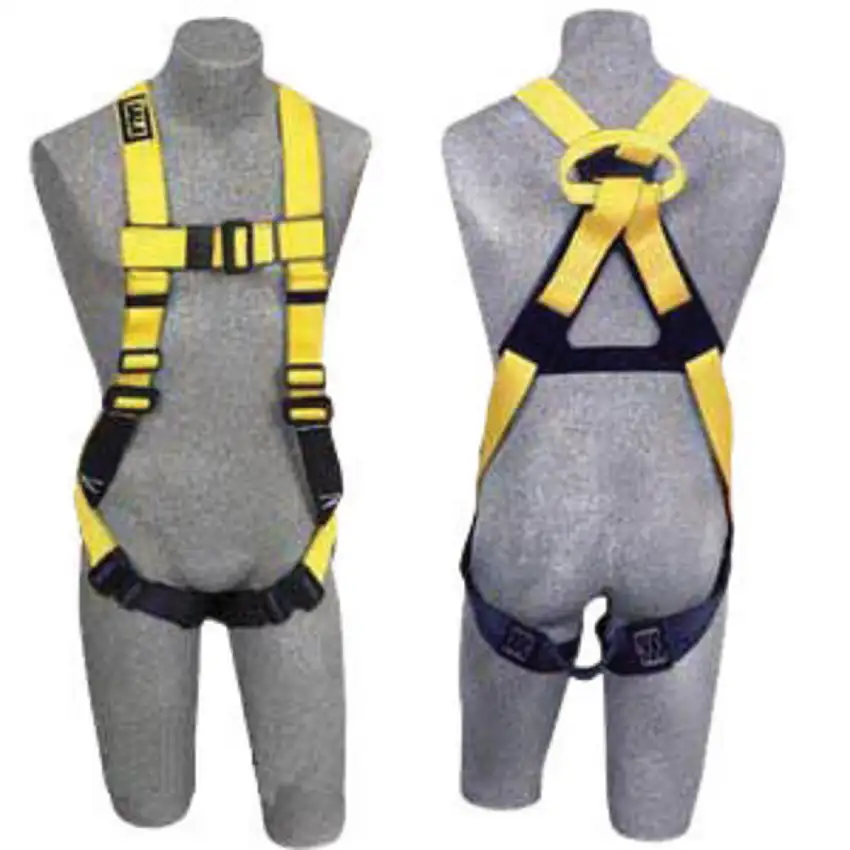 3M DBISALA Small Delta II NoTangle Full BodyVest Style Harness With Back Web Loop PassThru Leg Strap Buckle And NonConductiveNonSpark Hardware