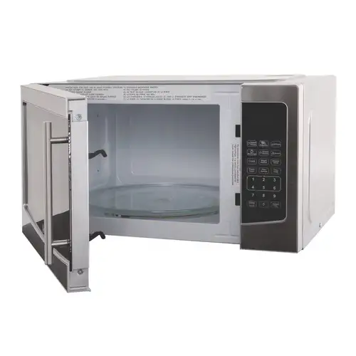 Avanti 1000 W 1.1 cu. ft. Stainless Steel Microwave Oven - Mirror-Finish