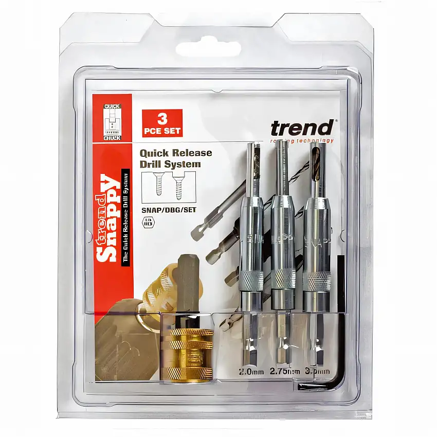4-piece set of hardware drills