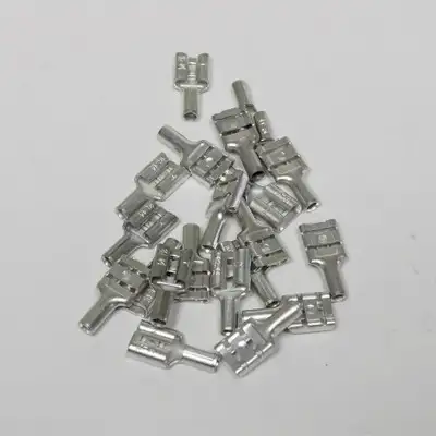 Supco T1102 Non-Insulated Female Slip On Electrical Terminal Connector Pack of 20 for 16-14 Wire