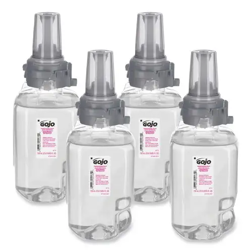 GOJO Industries 8712-04 700 mL Antibacterial Foam Hand Wash Refill for ADX-7 Dispensers - Plum Scent (4/Carton)