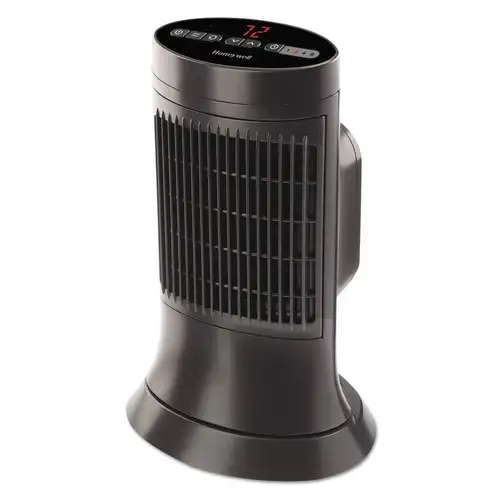 Honeywell 750 - 1500 Watts 10 in. x 7-5/8 in. x 14 in. Digital Ceramic Mini Tower Heater - Black