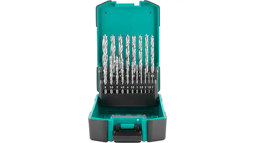 Wood Drill Set D 1-10 mm - 19 pieces