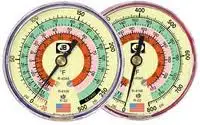 M2-820 - Glow-In-The Dark Blue Compound Low Side Manifold Gauge