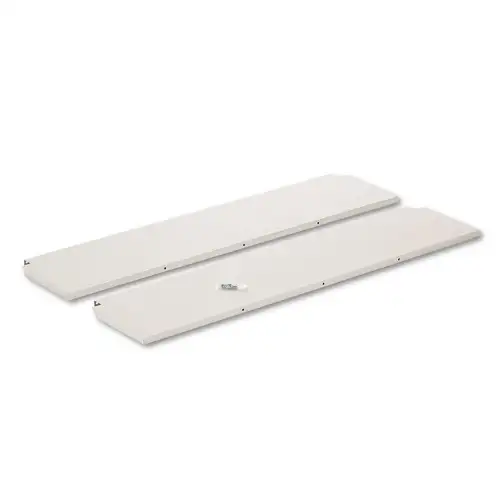 Mayline 56 in. x 25.5 in. Kwik-File Mailflow-To-Go Shelf for 60 in. Wide Table - Pebble Gray