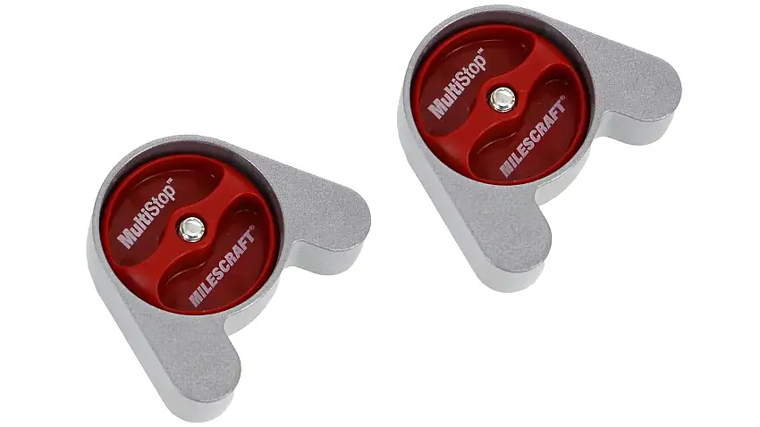 Milescraft MultiStop™ stop for T-rails