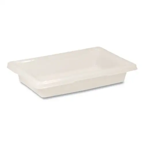 Rubbermaid Commercial 2 Gallon 18 in. x 12 in. x 3-1/2 in. Food Tote Boxes - White