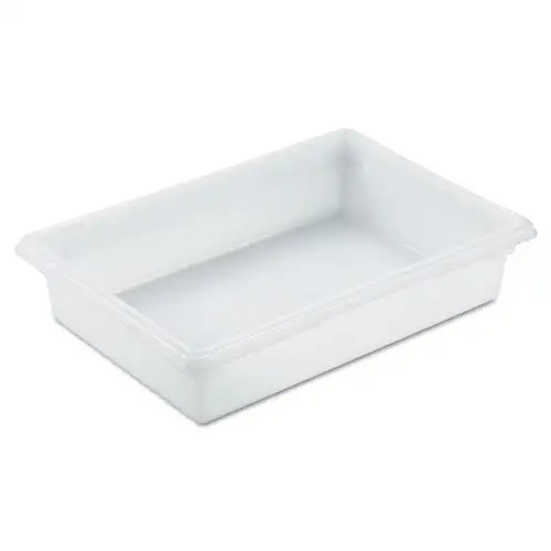 Rubbermaid Commercial 8.5 Gallon 26 in. x 18 in. x 6 in. Food Tote Boxes - White
