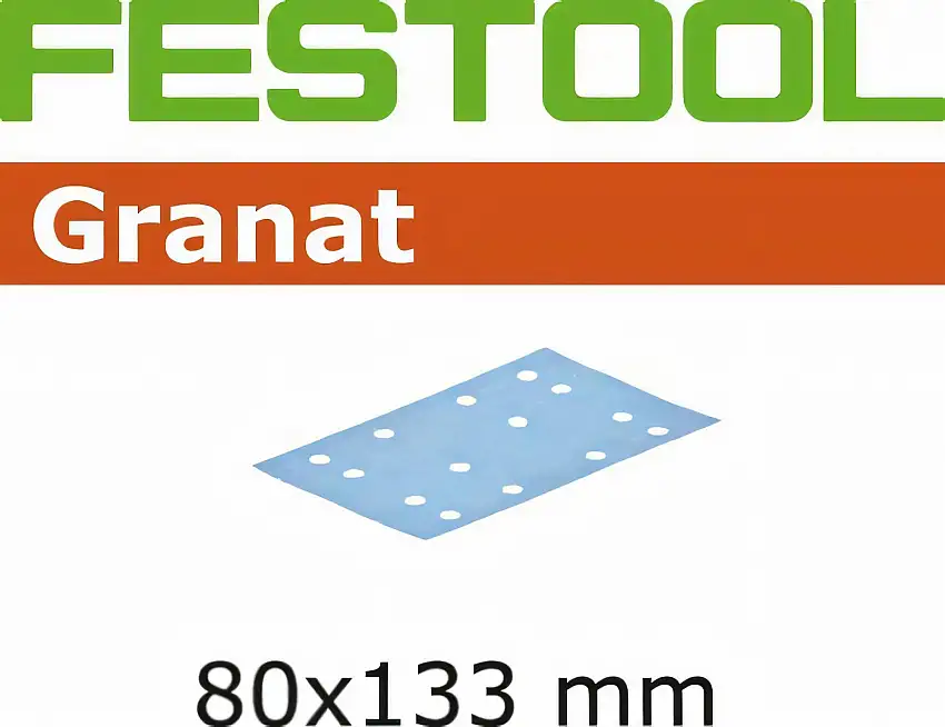 Festool Abrasive sheet Granat STF 80x133 P180 GR/10