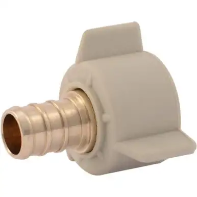 SharkBite UC526LFA 1/2" Barb x 1/2" NPSM Brass Swivel Adapter for PEX