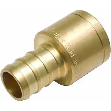 SharkBite UC600LFA 1/2" Barb x 1/2" Female Brass Sweat Adapter for PEX to Copper Pipe