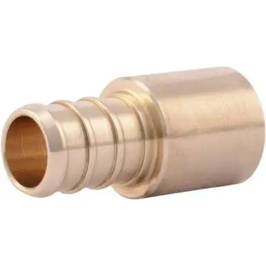 SharkBite UC607LFA 1/2" Barb x 1/2" Male Brass Sweat Adapter for PEX to Copper Pipe