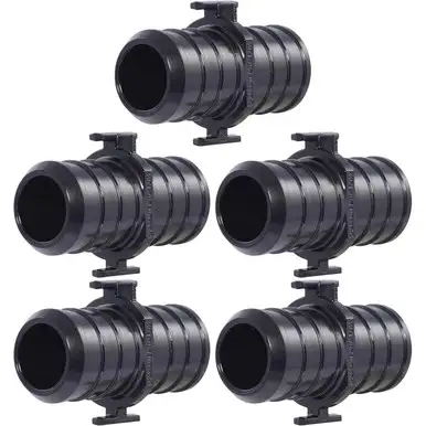 SharkBite UP016A5  3/4" x 3/4" Barbed Poly Coupler for PEX - 5 per Package
