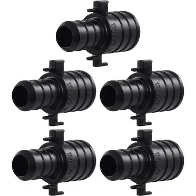SharkBite UP058A5  3/4" x 1/2" Barbed Poly Reducing Coupler for PEX - 5 per Package