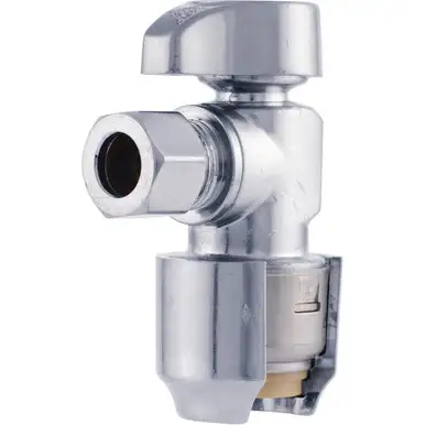 SharkBite Max UR23036 1/2" Push-to-Connect x 3/8" Compression Angle Stop Valve