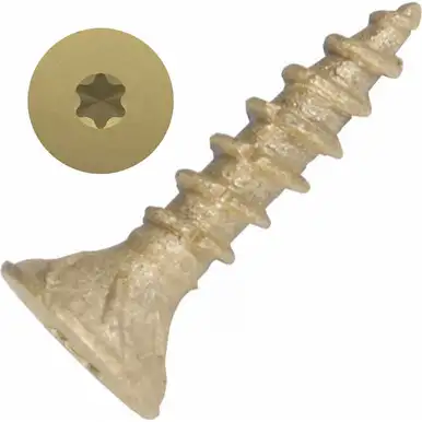 Screw Products 30103-29 AXIS #8 x 3/4" (T20-Drive) ZYTEC XT General Exterior Structural Wood Screws - 1-lb Jar (approx. 326)
