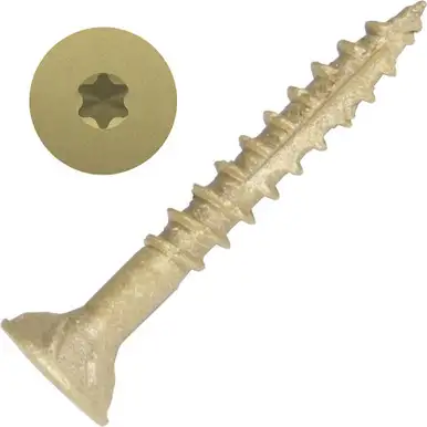 Screw Products 30108-29 AXIS #8 x 1-1/4" (T20-Drive) ZYTEC XT General Exterior Structural Wood Screws - 5-lb Jar (approx. 1095)