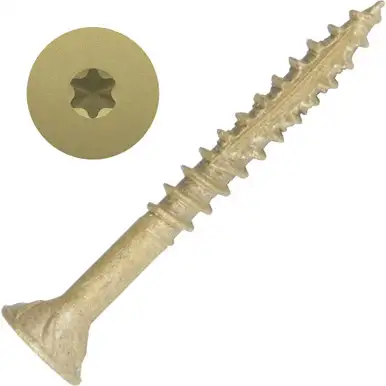 Screw Products 30110-29 AXIS #8 x 1-1/2" (T20-Drive) ZYTEC XT General Exterior Structural Wood Screws - 5-lb Jar (approx. 915)