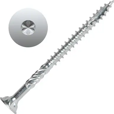 Screw Products 30114-03 AXIS #9 x 2-1/2" (T20-Drive) ZYTEC + General Interior Structural Wood Screws - 1-lb Jar (approx. 92)