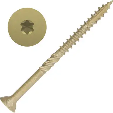 Screw Products 30117-29 AXIS #9 x 3" (T20-Drive) ZYTEC XT General Exterior Structural Wood Screws - 5-lb Jar (approx. 388)