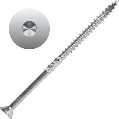 Screw Products 30120-03 AXIS #10 x 4" (T20-Drive) ZYTEC + General Interior Structural Wood Screws - 1-lb Jar (approx. 46)