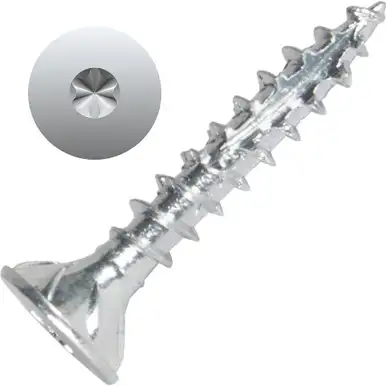 Screw Products 30122-03  AXIS #8 x 1" (T20-Drive) ZYTEC + General Interior Structural Wood Screws - 1-lb Jar (approx. 253)