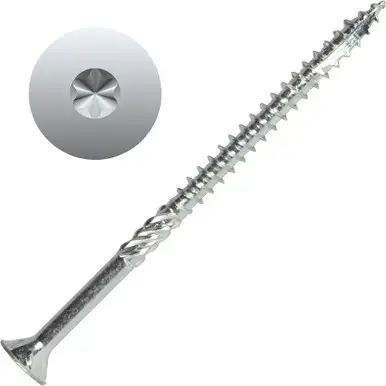Screw Products 30186-03  AXIS #10 x 3-1/2" (T20-Drive) ZYTEC + General Interior Structural Wood Screws - 1-lb Jar (approx. 51)