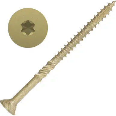 Screw Products 30304-29  AXIS #9 x 2-3/4" (T20-Drive) ZYTEC XT General Exterior Structural Wood Screws - 2000 per Pail