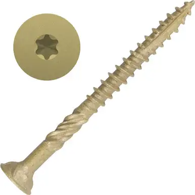 Screw Products 30328-29 AXIS #10 x 2-1/2" (T20-Drive) ZYTEC XT General Exterior Structural Wood Screws - 5-lb Jar (approx. 346)