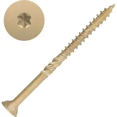 Screw Products 30337-29 AXIS #10 x 3" (T20-Drive) ZYTEC XT General Exterior Structural Wood Screws - 1500 per Pail