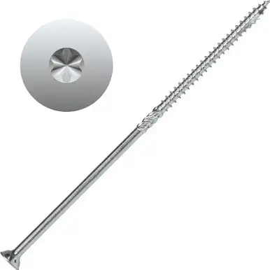 Screw Products 30361-03 AXIS #10 x 6" (T20-Drive) ZYTEC + General Interior Structural Wood Screws - 1-lb Jar (approx. 31)