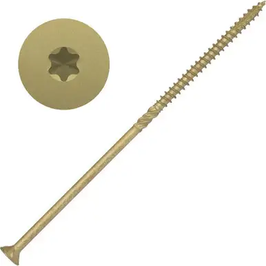 Screw Products 30362-29 AXIS #10 x 6" (T20-Drive) ZYTEC XT General Exterior Structural Wood Screws - 5-lb Jar (approx. 152)