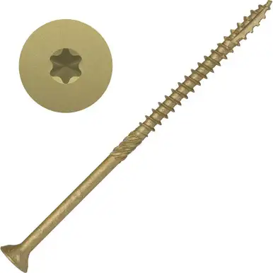 Screw Products 30367-29 AXIS #14 x 5" (T30-Drive) ZYTEC XT General Exterior Structural Wood Screws - 50 per Package