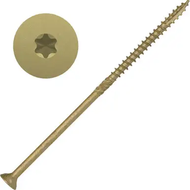 Screw Products 30373-29 AXIS #14 x 6" (T30-Drive) ZYTEC XT General Exterior Structural Wood Screws - 50 per Package