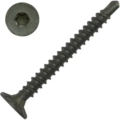 Screw Products CB158D-1 Specialty #8 x 1-5/8" (T25-Drive) Ceramic Coated Drill Point Cement Board Screws - 1-lb Jar (approx. 144)