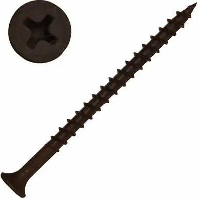 Screw Products DW-8212C-5 Black Phillips Bugle Head #8 x 2-1/2" Drywall Screws with Sharp Point - 5-lb Jar (approx. 530)