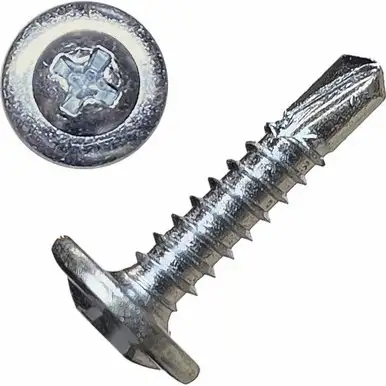 Screw Products MT-0834D-1 Specialty #8 x 3/4" Phillips Drive Modified Truss Head K-Lath Screws with Self-Drill Point - 1-lb Jar (approx. 222)