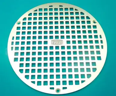 Zurn Pb400-8B-Str-W/Scr Polished Brass Grate