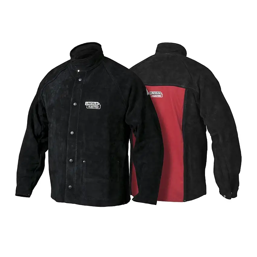 Lincoln Electric® 3X 35" Black Heavy Duty Split Cowhide Leather Welding Jacket